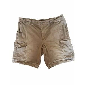 Duluth Trading DuluthFlex Fire Hose Cargo Shorts Relaxed Fit Mens 46 Brown